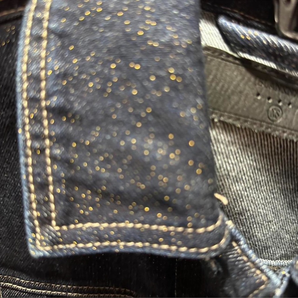 Blancnyc Classic Denim Jacket gold & blue - Picture 2 of 6